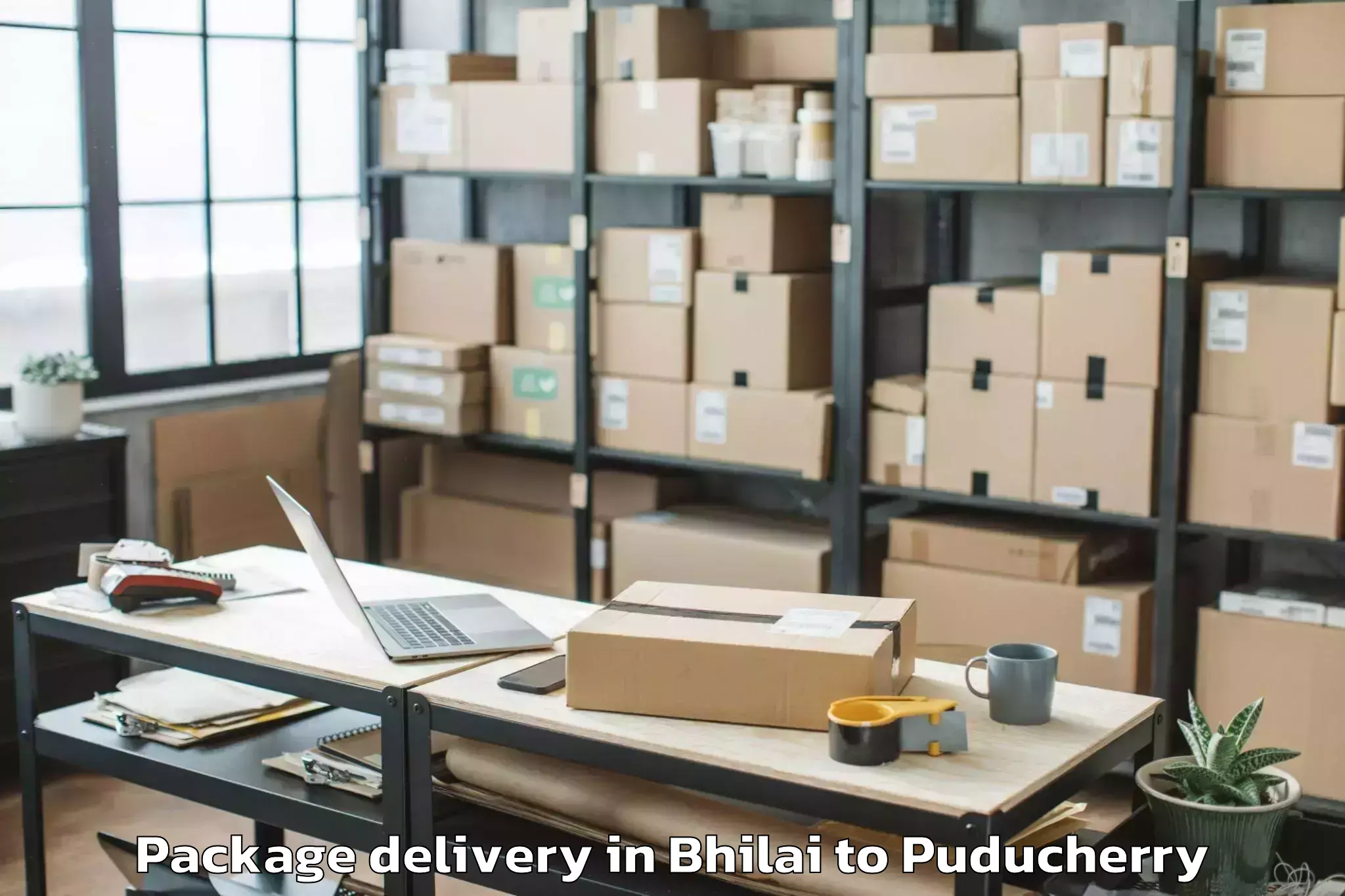 Easy Bhilai to Thirunallar Package Delivery Booking